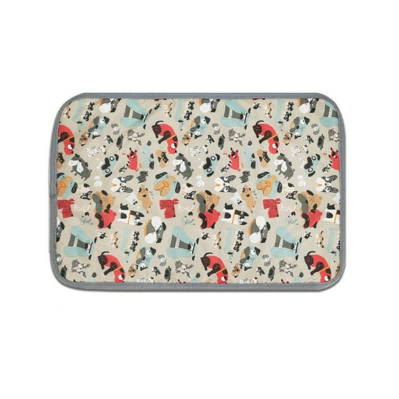 Waterproof Electric Heating Pad For Pets (For Dogs And Cats), Adjustable Temperature, Anti-Bite Steel Wire, Anti-Chewing,Gray