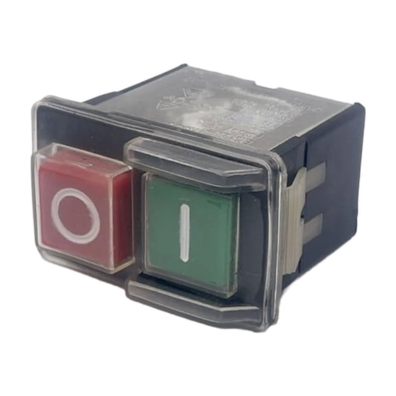 Waterproof Electromagnetic Push Button KJD6, 6A 250V Plunger Start Stop Button for Industrial Cutting Machine