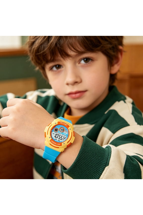 Waterproof Electronic Sports Watch Luminous Digital WristwatchStopwatch Shockproof Casual Sport Watch Multifunctional Wearable Timepiece