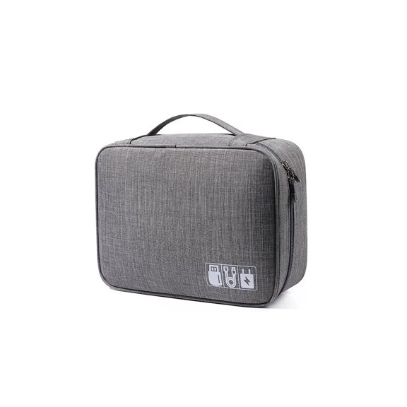 Waterproof Electronics Organizer Bag – Large Capacity Travel Storage Case for USB Cables, Chargers & Headphones