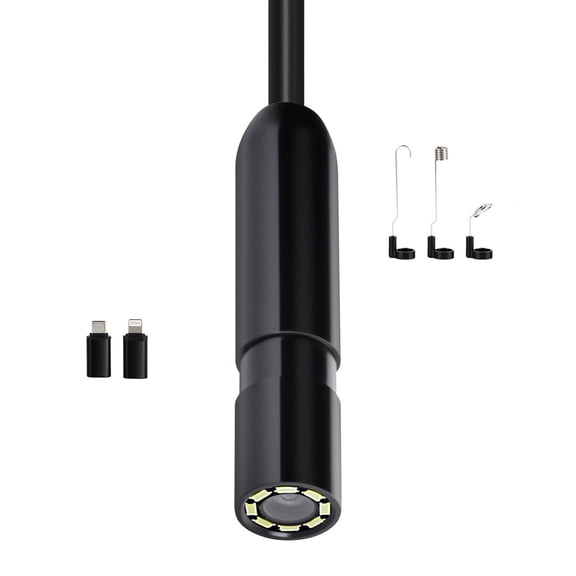 Waterproof Endoscope Camera with 8 LED Lights,1920P HD Borescope for iPhone Android,16.4ft Snake Camera for Automotive Plumbing Inspection