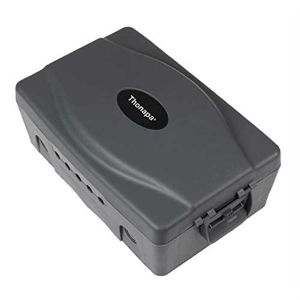 Waterproof Extension Cord Connection Box - Gray Weatherproof Outdoor Box for Electrical Connections