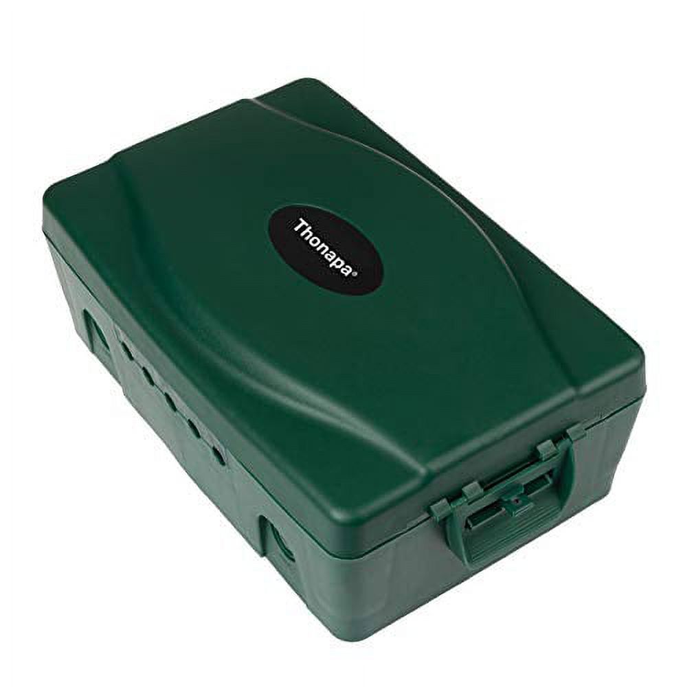 Waterproof Extension Cord Connection Box - Green Weatherproof Outdoor Box for Electrical Connections