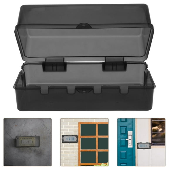 Waterproof Extension Cord Cover Outdoor Plug Protector Black