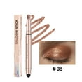 thumbnail image 1 of Waterproof Eye Shadow Stick, Creamy Eyeshadow Pencil, Long-Lasting Pearlescent Matte High Pigment Eye Makeup, 2-in-1 Blendable Silkworm Luminous Highlighter, 1 of 5