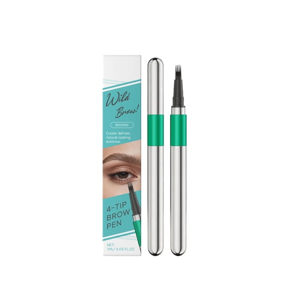 Waterproof Eyebrow Pencil, Microblading Eyebrow Pen, Four-Pronged Tip Long-Lasting Eyebrow Makeup, Precision Applicator for Natural Defined Brows