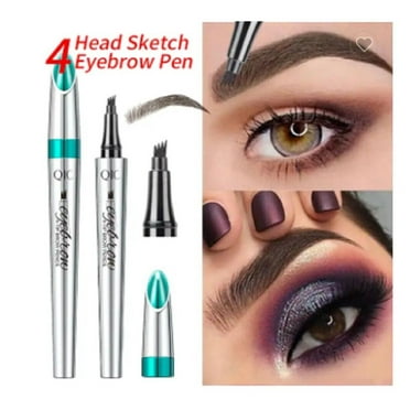 Waterproof Eyebrow Pencil Pen - 4 Fork Heads Tip, Liquid Eyebrow Liner