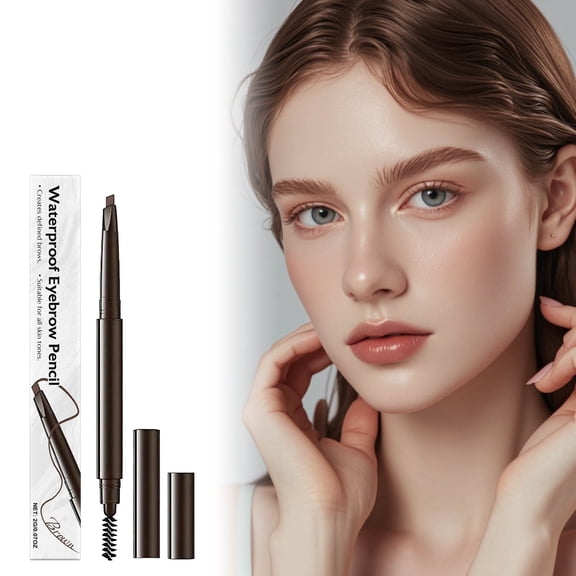 Waterproof Eyebrow Pencil, Smudge Proof Eyebrow Pencil, Long Lasting Waterproof Sweat Resistant Eyebrow Makeup Pencil, Fine Tip Precision Shaping, Easy Application, Portable Design