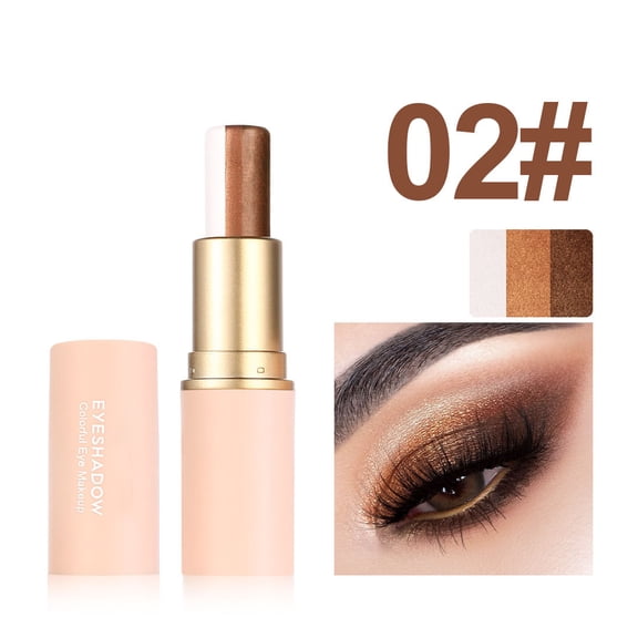 Waterproof Eyeshadow Stick - 3-in-1 Easy Eyeshadow Stick, Eye-Shadow, Gradient Pencil with Glitter Finish, Cosmetic Tool Portable Use, Eye-Shadow Stick for Professionals Users