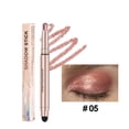 thumbnail image 1 of Waterproof Eyeshadow Stick Dual-Ended Creamy Eye Pen with Blending Sponge, Long Wearing Pearlescent Matte Highlighter for Lying Silkworm and Eye Brightening Makeup, 1 of 5