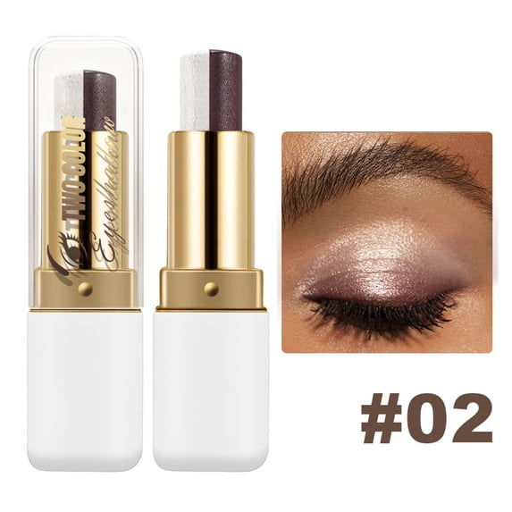 Waterproof Eyeshadow Stick With Finish White Brown Gradient EyeShadow Pencil For Long-Lasting Glitter Makeup Create Eye Makeup 4.5g