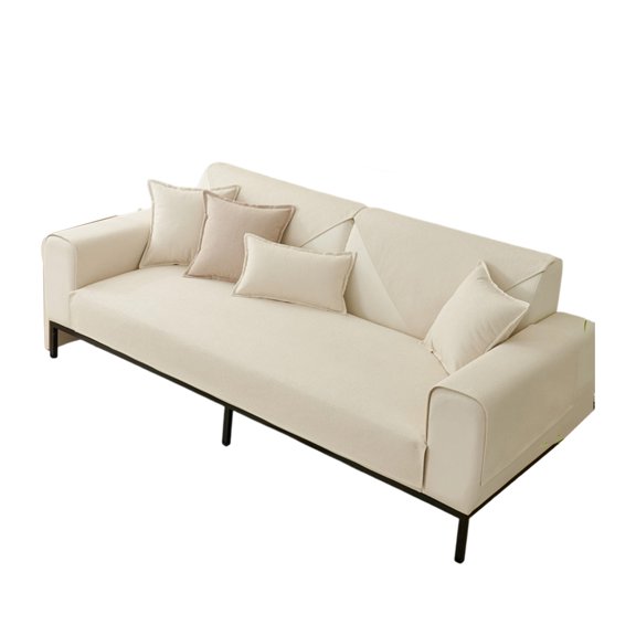 Waterproof Fabric Antislip Couch Protector Cover Solid Thick Sofa Slipcover for Living Room for Pets and Kids Friendly