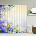 thumbnail image 1 of Waterproof Fabric Leaves Plant Flowers Shower Curtains Bathroom Large 240X180 3D Printed Decoration Shower Curtain Bath Screen, 1 of 5