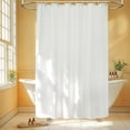 Waterproof Fabric Shower Curtain Liner 80 inch Length, Extra Long