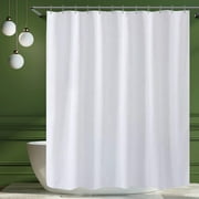 Waterproof Fabric Shower Curtain Liner Washable with Hooks, Soft & Light, Weight Cloth Shower Liner, Hotel Quality, Standard Size 72x72