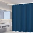thumbnail image 1 of Waterproof Fabric Shower Curtain Liner Washable with Hooks, Soft & Light, Weight Cloth Shower Liner, Hotel Quality, 1 of 7