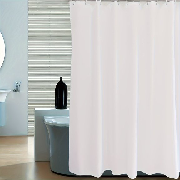 Waterproof Fabric Shower Curtain with Magnets - Premium Hotel Quality Soft  Shower Curtain Liner for Bathroom, Light-Weight Cloth & Washable - 72x72inch, with 12 Hooks