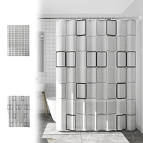 Waterproof Fabric Shower Curtain with Metal Grommets for Wet Dry Separation, Machine Washable Liner for Bathroom, 70x78 Inches, Easy Care and Mold Resistant | White KTFgvq