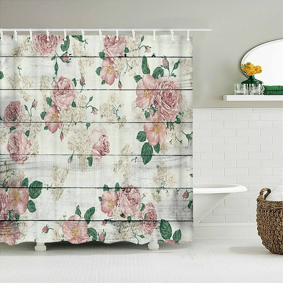 Waterproof Fabric Shower Curtains Tree leaves White Birch Bathroom Large 240X180 3D Print Decoration Shower Curtain Bath Screen
