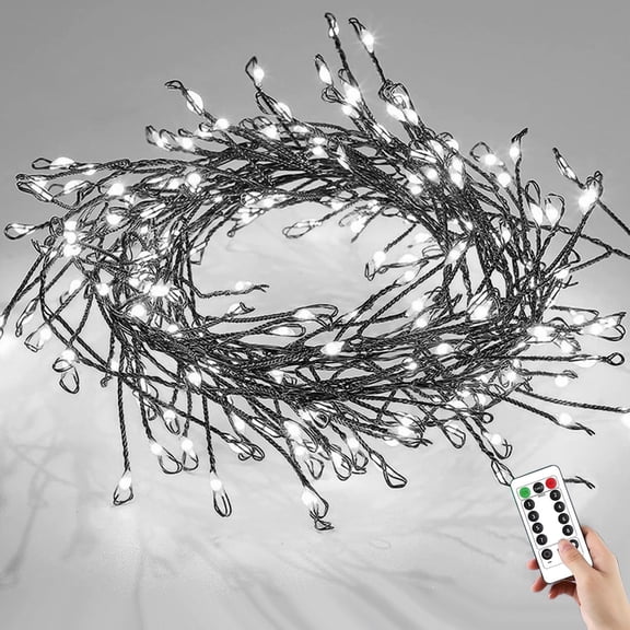 Waterproof Fairy Lights with Remote,50M 1500LED Plug-in Powered Starry Cluster Lights, Copper Wire Firecracker String Light for Outdoor String Lights