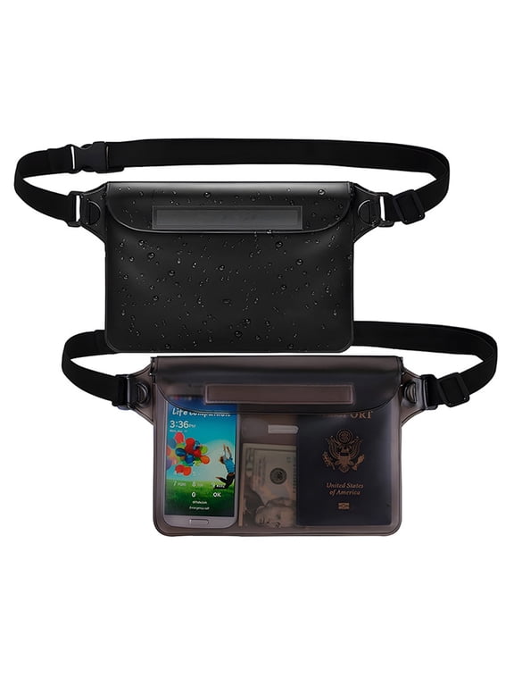 Waterproof Fanny Pack,8.7'' Floating Waterproof Phone Pouch for Phone,Adjustable Strap,2pcs