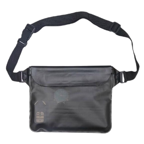 Waterproof Fanny Pack for Phone, Large PVC Pouch for Swimming, Beach, Travel, Adjustable Strap