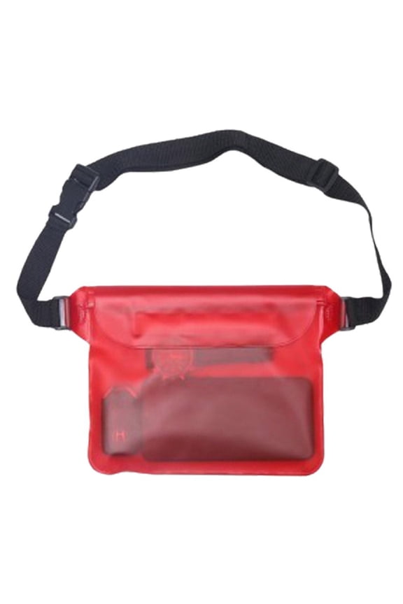 Waterproof Fanny Pack with Touch Screen Large PVC Waist Bag for Swimming and Outdoor Activities