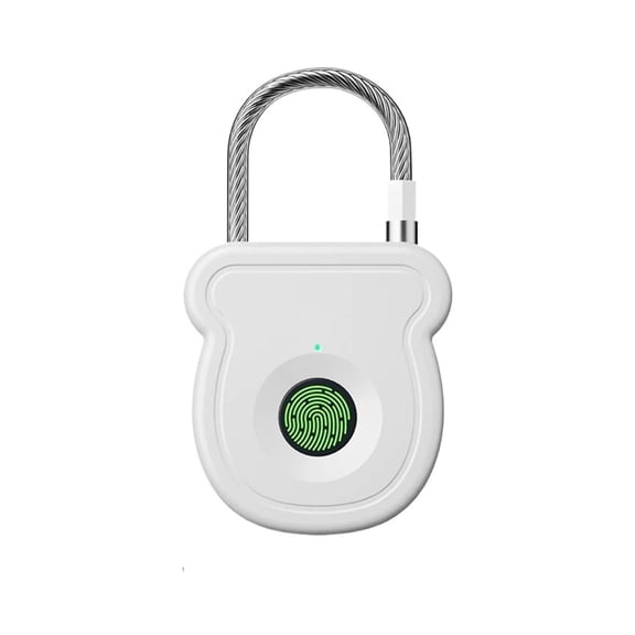 Waterproof Fast Unlock Fingerprint Padlock USB Rechargeable Portable Lock for Drawer Luggage Gym ,Easy DIY Installation