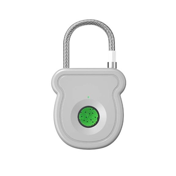 Waterproof Fast Unlock Fingerprint Padlock USB Rechargeable Portable Lock for Drawer Luggage Gym ,Easy DIY Installation