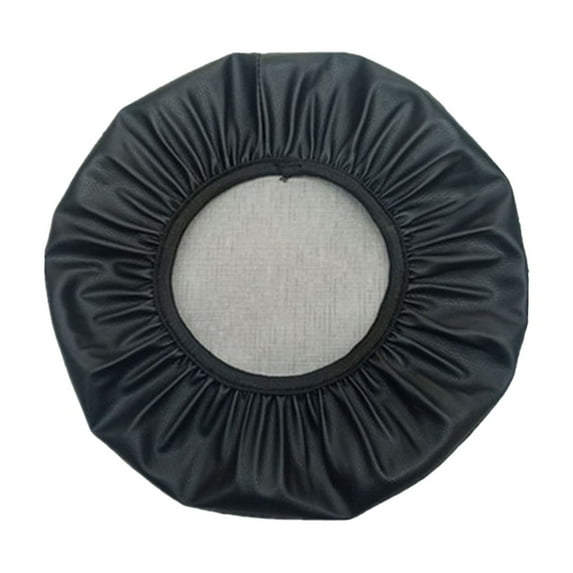 Waterproof Faux Leather Round Bar Stool Cover | Non-Slip Elastic Edge | 35x35cm Seat Protector for Kitchen & Bar Stools | Blue, Red, Brown