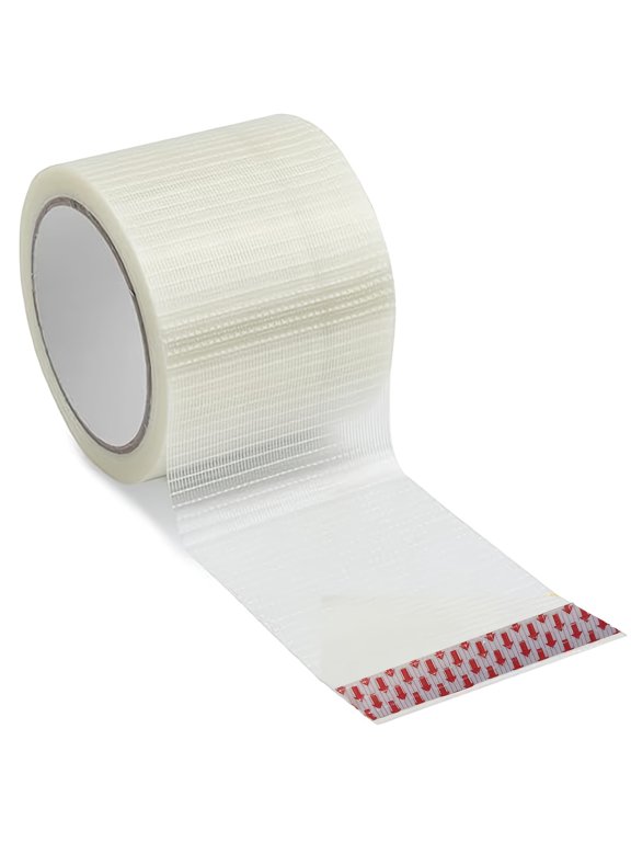 Waterproof Fiberglass Repair Tape, 2.36in x 25m Heavy-Duty Fiber Tape for Awnings, Tents, Canvas & Tarpaulin, Strong Adhesive Seal
