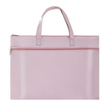 Waterproof File Bag, Document Organizer, Large Double Pocket Zipper Pouch with Handle, Foldable A4 Size Travel Office Storage Case, Durable Oxford Cloth, Multi-Functional Document Holder