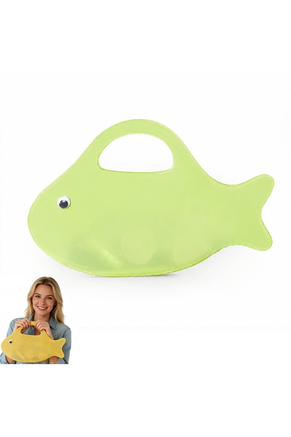 Waterproof Fish Clutch Bag, PVC Jelly Tote for Women, Summer Beach Bag for Pool, Party & Daily Use