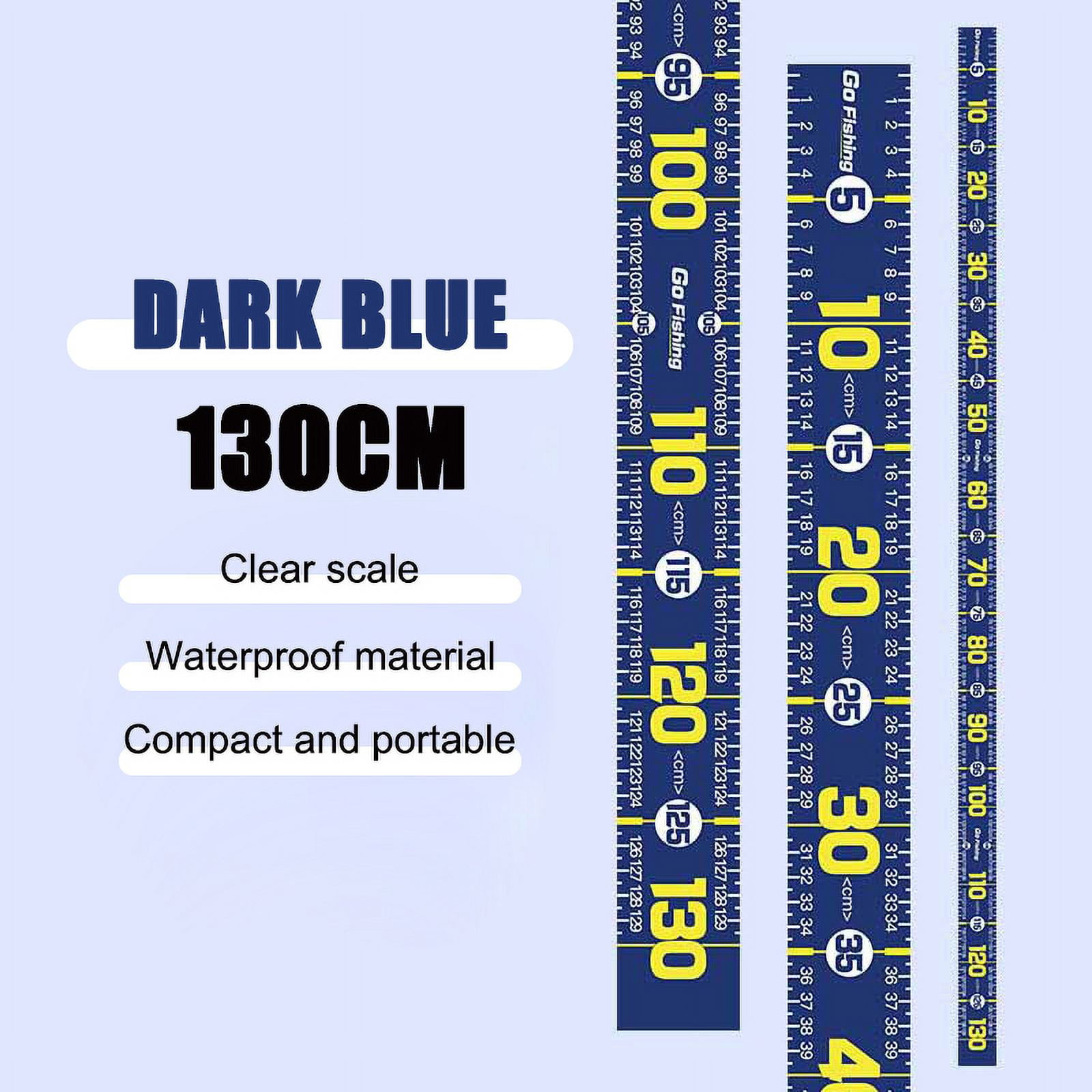 Waterproof Fish Measuring Ruler 130cm Foldable Fishing Measuring Tape ...
