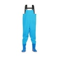 thumbnail image 1 of Waterproof Fishing Waders For Kids Youth With Boots Hunting Waders Rain Trousers Blue 30/31 Fangkenuo, 1 of 5