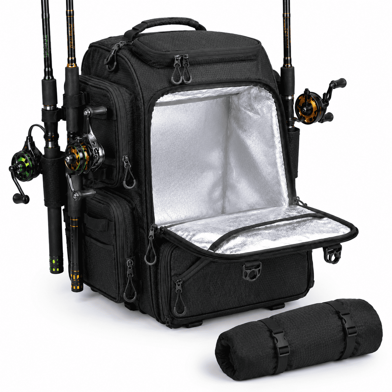 Waterproof Fishingpack With Rod Holders- 40l Tackle Bag Extra Storgear ...