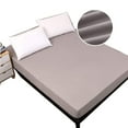 thumbnail image 1 of Waterproof Fitted Sheet, 140 X 200 Cm， For Home，Travelling-Grau, 1 of 8