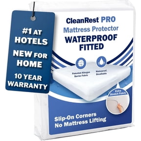 Waterproof Fitted Sheet Protector with Allergen Barrier Breathable Chemical-Free Fits Full Mattress 12 to 21 Inches Deep