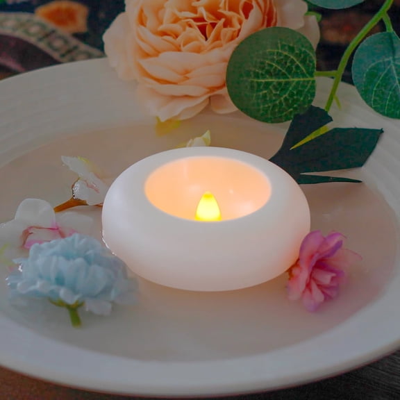 Waterproof Flameless LED Electronic Candle Light Box - Touch Activated by Water, Instant On, No-Flame Design, Long-Lasting Romantic Glow for Events, Parties