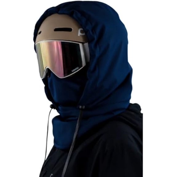 Waterproof Fleece-Lined Hood, 3-in-1 Agriculture Hood Hat with Drawstring, Suitable for Skiing, Hiking