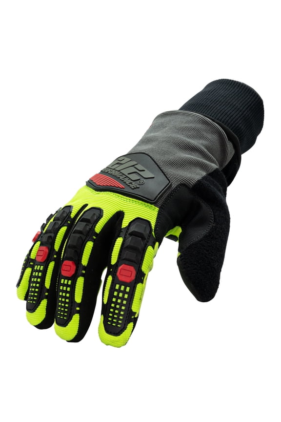 Waterproof Fleece Lined Impact Cut Resistant Winter Work Gloves, THIMWC3-05