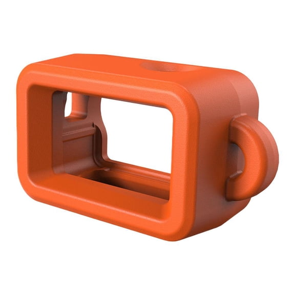 Waterproof Floating Case for Osmo Action 5 & 4 196FT/60M Dive Housing with Buoyancy Protection, EVA Float Shell with Anti-Loss Rope Hole & 1/4 Tripod Mount (Orange)