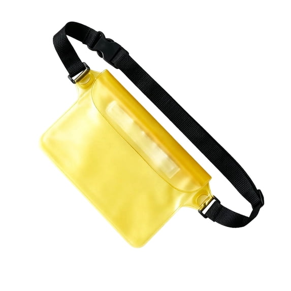 Waterproof Floating Fanny Pack with Adjustable Belt Triple Seal Dry Bag Pouch for Phone Passport Keys Beach Pool Kayaking Boating Fishing Water Sports Sandproof Dirtproof 8.6x6Inch