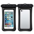 thumbnail image 1 of Waterproof Floating Phone Case for iPhone and Android with Lanyard, Waterproof Cellphone Pouch Dry Bag [Black], 1 of 6