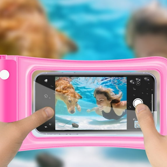 Waterproof Floating Phone Pouch with Touchscreen Access for Swimming Diving and Hot Springs