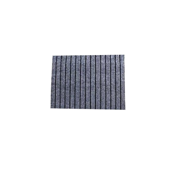 Waterproof Floor Mat, Non Slip Bathroom Rug, 20X31 In, Moisture Capture, Entryway, Heathered Gray Stripe, 1 Pc