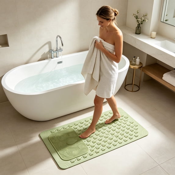 Waterproof Floor Mat Rug, Thick Absorbent Bathroom Carpet, Quick Dry Entryway Floor Covering, Dirt Trapping Door Mat, Easy Clean Indoor Outdoor Rug, Durable Home Floor Protector