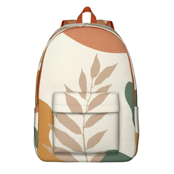 Waterproof Floral Backpack for Women, Artistic Boho Print College Bookbag with Multi-Functional Design