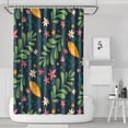 thumbnail image 1 of Waterproof Floral Pattern Shower Curtain 72x72 Inch Boho Style Polyester Unique Shower Curtain for Bathroom Hotel Home Decor with 12 Plastic Hooks, 1 of 5