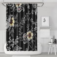 thumbnail image 1 of Waterproof Flower Painting Shower Curtain 72x72 Inch Boho Style Polyester Unique Shower Curtain for Bathroom Hotel Home Decor with 12 Plastic Hooks, 1 of 5